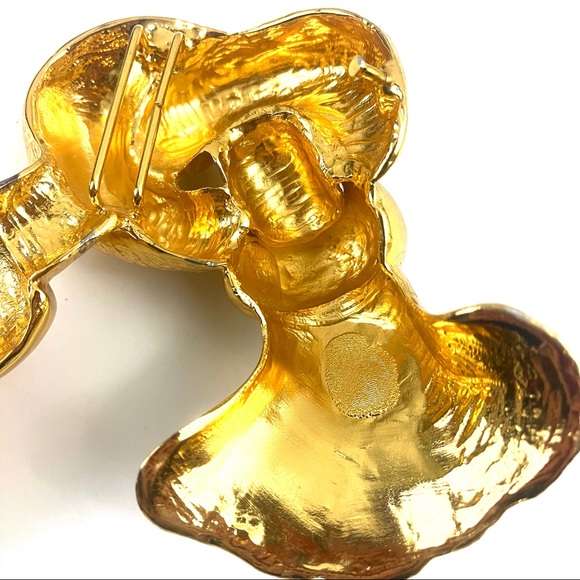 Metal Knot Hanging Decor © 1988 Vintage Goldtone - Picture 4 of 7